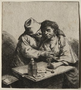 Het verliefde paar door Cornelis Pietersz Bega
