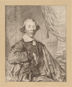 Portret van een zittende man