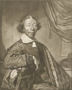 Portret van een man door Cornelis Ploos van Amstel
