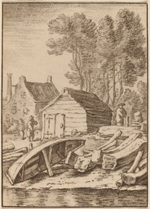 Scheepswerf, 1761, gepubliceerd 1765 door Cornelis Ploos van Amstel