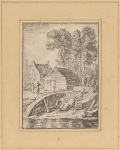 Scheepswerf door Cornelis Ploos van Amstel after Herman Saftleven