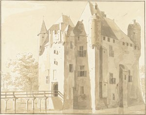 Kasteel Frissestein te Herwijnen, achterzijde