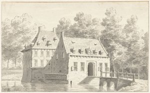 Het Huis te Druten in Gelderland door Cornelis Pronk