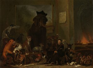 Satire op het Proces van Johan van Oldenbarneveldt door Cornelis Saftleven