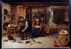 Savetier Interieur door Cornelis Schack