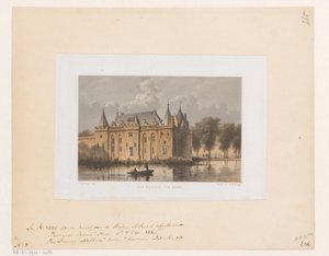 Kasteel van Gouda door Cornelis Springer
