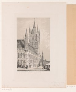 Lakenhalle van Ieper door Cornelis Springer