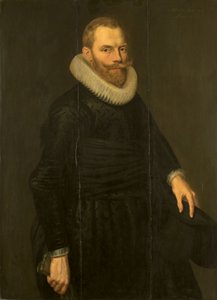 Portrait of Dirck Hasselaer door Cornelis Van der Voort
