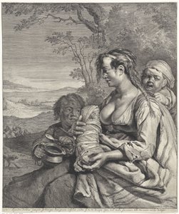 Heidin door Cornelis Visscher (II)