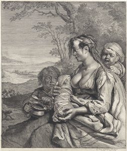 Heidin door Cornelis Visscher (II)
