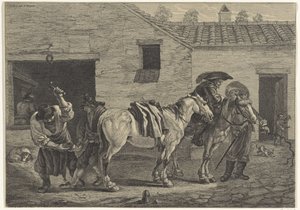 Hoefsmid door Cornelis Visscher (II)