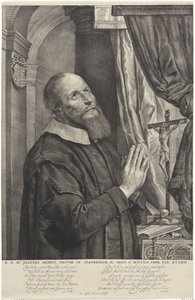 Portret van Joannes van der Meer door Cornelis Visscher (II)
