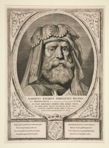 Albertvs Bavarvs Phrenetici Fratris en Provincies door Cornelis Visscher
