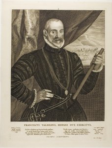 Francisco Valdes, Spaanse commandant, plaat 1 uit Quatuor Personae