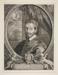 Paus Alexander VII, Fabio Chigi (1599-1667) door Cornelis Visscher