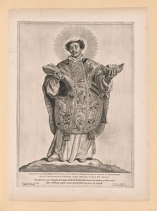 Sint Lebuin, van Heiligen van Noord- en Zuid-Nederland door Cornelis Visscher
