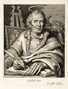Sint Lucas door Cornelis Visscher