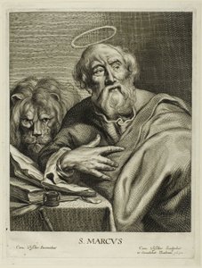 Marcus, uit De vier evangelisten door Cornelis Visscher
