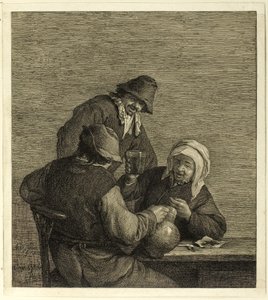 De Drinkers door Cornelis Visscher