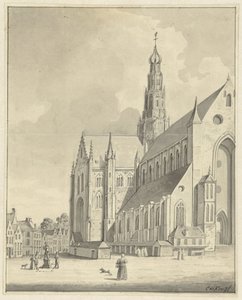 De Sint-Bavo te Haarlem door Cornelis de Kruyff