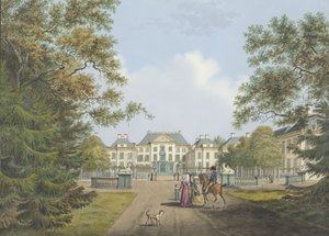Uitzicht op het Paleis Het Loo door Cornelis de Kruyff
