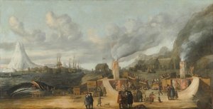 De Walvisolie Raffinaderij bij het Dorp Smerenburg, 1639