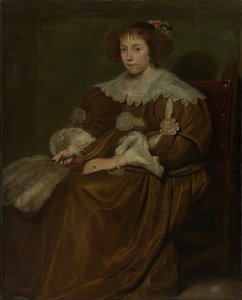 Portret van een jonge vrouw door Cornelis de Vos