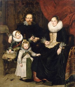Zelfportret met de familie, 1621