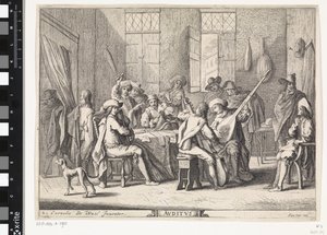 Gehoor (serie titel: Vijf zintuigen) door Cornelis de Wael