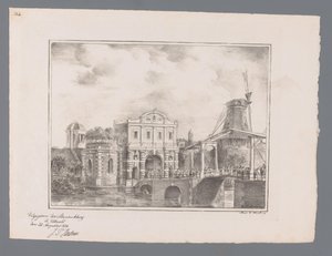 Catharijnepoort in Utrecht door Cornelis van Hardenbergh