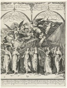 Triomftocht van Willem van Oranje, plaat d door Cornelis van Kittensteyn
