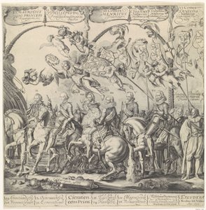 Triomftocht van Willem van Oranje, rechterplaat door Cornelis van Kittensteyn