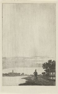 De komeet van Donati, 1858 door Cornelis van der Griendt