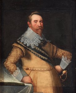 Gustavus Adolphus van Zweden, 1625 door Cornelius Arendtz