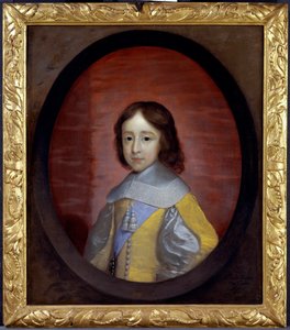 Portret van Willem III van Oranje Nassau, als kind door Cornelius Janssen van Ceulen