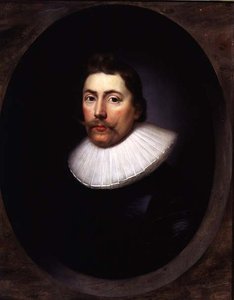 Portret van een heer door Cornelius Janssen van Ceulen