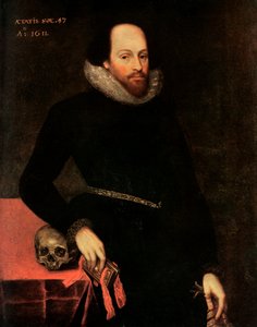 Het Ashbourne-portret van Shakespeare, 16e eeuw door Cornelius Ketel