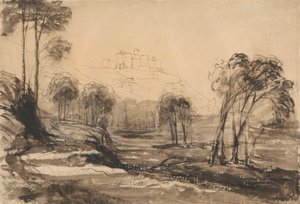 Harlech Castle door Cornelius Varley