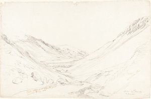 Tally Llyn vanaf Llyn Trigrain door Cornelius Varley