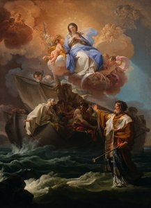 Sint Nicolaas redt de schipbreukelingen