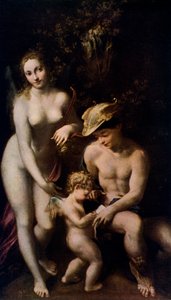 Venus met Mercurius en Cupido De School van de Liefde, c1525, 1912