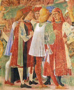 Groep van kooplieden, detail uit Triomf van Ceres, scène uit de maand augustus