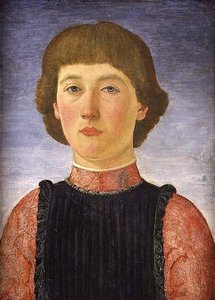 Portret van een jonge heer door Cosimo Rosselli