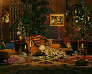 Weelderige Leopard Lounge