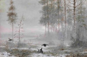Ochtend in het bos door Count Vladimir Leonidovich Muravyov
