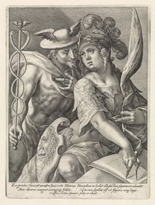 Mercurius en Minerva door Crispijn van de Passe (I)