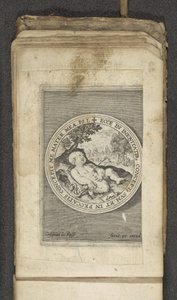 Putto met doorboord hart door Crispijn van de Passe (I)