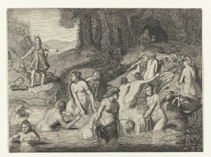 Diana verandert Actaeon in een hert