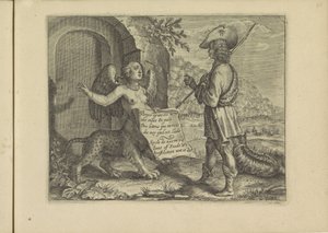 Gesprek tussen een sfinx en een herder door Crispijn van de Passe (II)