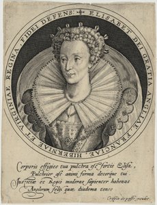 Elizabeth, koningin van Engeland door Crispijn van de Passe I